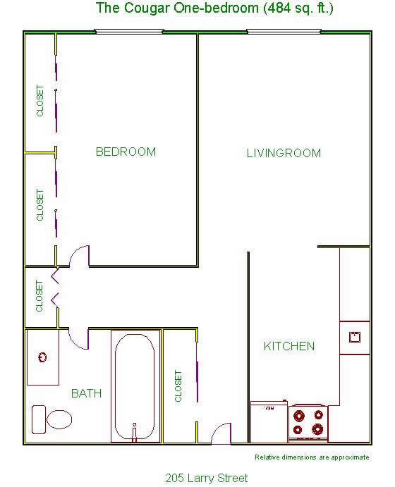 Apartment Rentals Cougar Apartments, Pullman, WA description.
