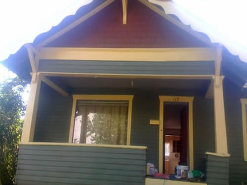 An exterior picture of the house on 117 N. Asbury Street in Moscow, Id