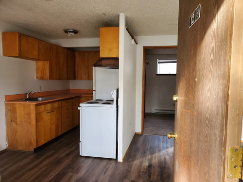 A one-bedroom at The Notus Apartments, apartment 9 on 200 Lauder Avenue in Moscow, Id