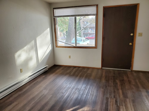 A one-bedroom at The Notus Apartments, apartment 9 on 200 Lauder Avenue in Moscow, Id