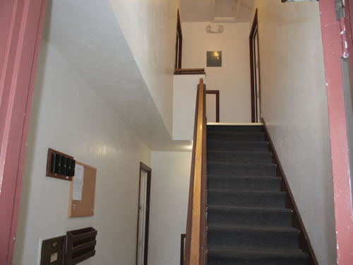 Interior entryway to The ELysian Fourplexes