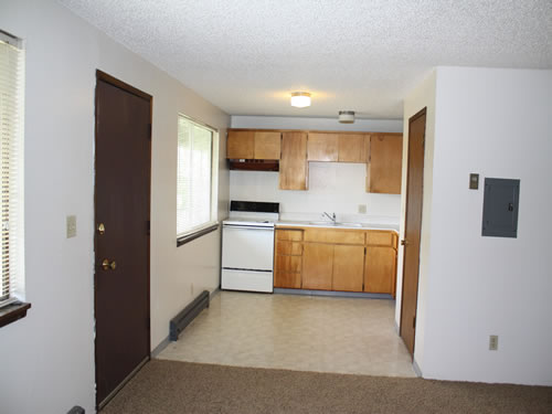 A two-bedroom at The Olympus Plus Apartments on 1200 HIllside Circle in Pullman, Wa