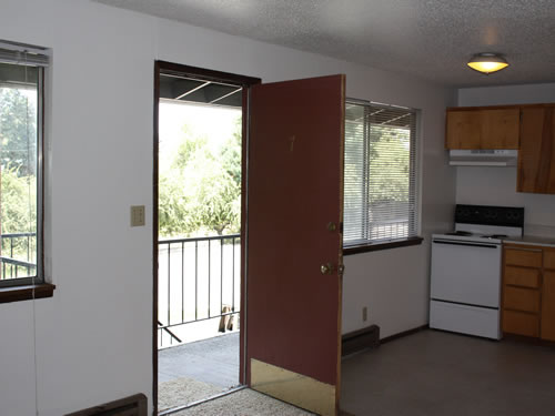 A two-bedroom at The Olympus Plus Apartments, apartment 7 on 1200 Hillside Circle in Pullman, Wa