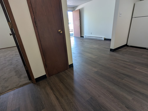 dining room and living room