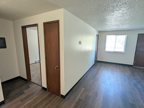 living room and corridor