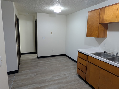 kitchen and dining room