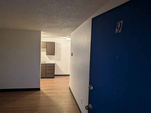 living room and kitchen