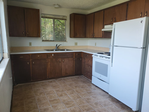 A one-bedroom at The West View Terrace Apartments, 1130 Markley Drive, apartment 3 in Pullman, Wa