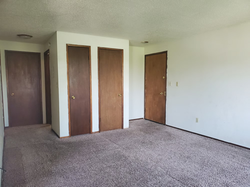 A one-bedroom at The West View Terrace Apartments, 1130 Markley Drive, apartment 3 in Pullman, Wa