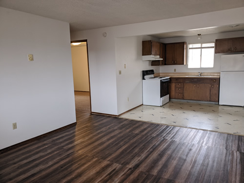 A one-bedroom at The West View Terrace Apartments, 1130 Markley Drive, apartment 3 in Pullman, Wa