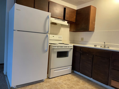 A two-bedroom at The West View Terrace Apartments on 1142 Markley Drive, apartment 6 in Pullman, Wa