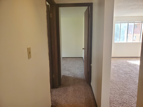 A two-bedroom at The West View Terrace Apartments on 1142 Markley Drive, apartment 6 in Pullman, Wa