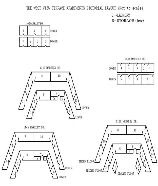 Layout of The West View Terrace Apartments